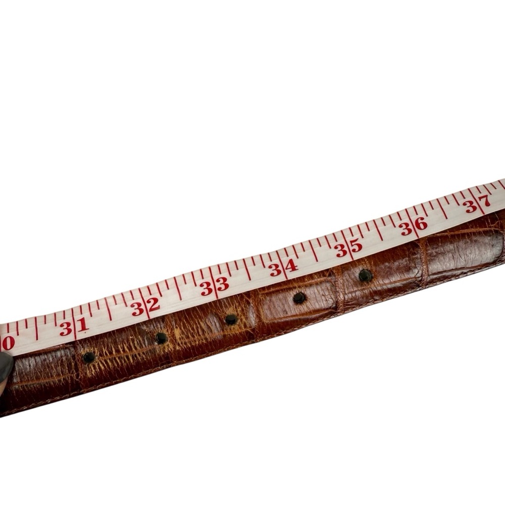 Vintage 1996 Brighton Museum Collection Brown‎ Leather Golden Coin Belt Large - Picture 13 of 13